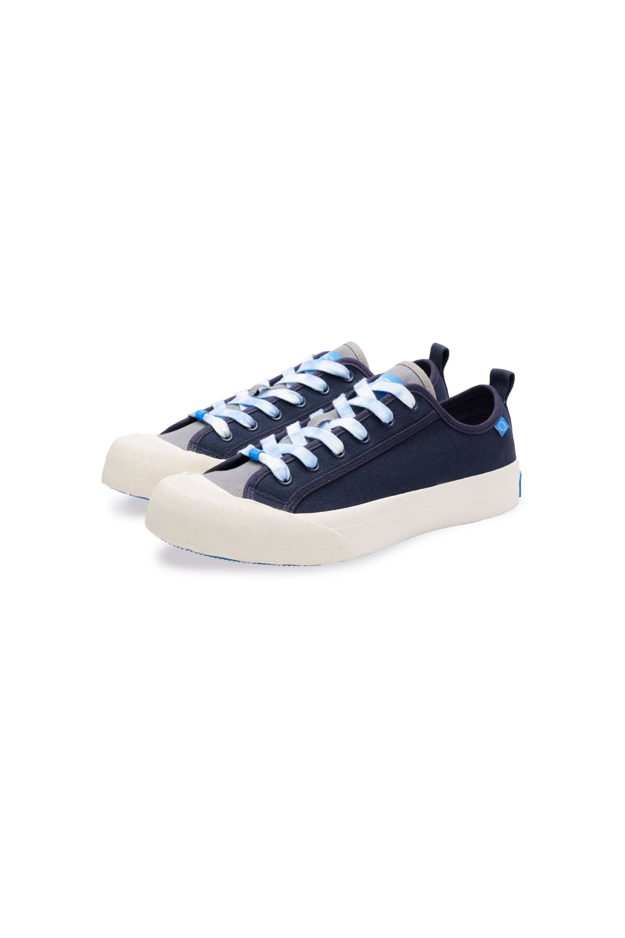 lace:colourblock navy-sky tie dye flat lace